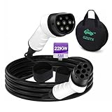 Gziztx Typ 2 Ladekabel, 32A / 22 kW / 3 Phasen / 5 Meter, Typ 2 auf Typ 2 EV...