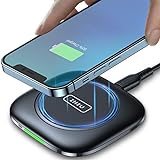 INIU Wireless Charger Pad, 15W Kabelloses Schnellladegerät Ladepad &...