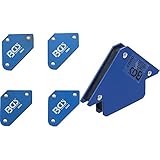 BGS 3004 | Mini-Magnethalter-Satz | 4-tlg. | 45° - 90° - 135° | 4 kg/Magnet |...
