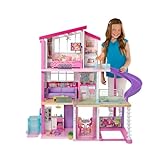 Barbie Puppenhaus, Barbie Traumvilla (ohne Barbie Puppe), komplett möbliert, 3...