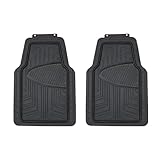 Amazon Basics 2 Stück Ganzjahres-Bodenmatten aus Gummi für Pkw, SUV und Lkw,...