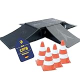 BEST SPORTING Rampen-Set mit 4 Pylonen für Skateboard/BMX-Rad/Skater & RC Cars...