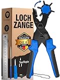 Lochzange für Leder [KOMPLETTSET], Locheisen | Lochstanzer als Leder Werkzeug,...