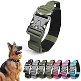 Ledeak Taktisches Hundehalsband mit Griff, Verstellbares Anti Zieh Breites Hunde...