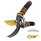 JiveSnip Titan Gartenschere - Professionelle Umgehungsschere für Pflanzen,...