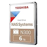 TOSHIBA N300 6TB Interne NAS-Festplatte, 3,5'' SATA HDD, 7200 RPM, 24/7 Betrieb,...