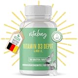 Vitabay - Vitamin D3 Depot 5000 I.E. - 300 Vegane Tabletten - Vitamin D 5000...