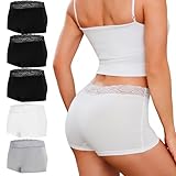 Leversic Boxershorts Damen Unterhosen Spitzen Panties Unterwäsche Frauen...