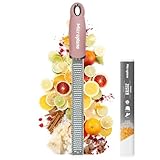 Microplane Zester Küchenreibe in Altrosa für Zitrusfrüchte, Parmesan, Ingwer,...