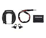TRELOCK Rahmenschloss RS 351 + Einsteckkette ZR 355 – Set mit Tasche –...