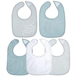 Bieco Lätzchen Baby Wasserdicht | 5er Pack | Baby Baumwolle Waschbar Latz Baby...