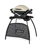 Weber Q1000 Gasgrill mit Stand, 43 x 32cm Grillfäche, portabler BBQ Grill, 1...