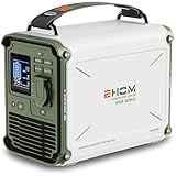 EHOM Tragbare Powerstation EP350, 307Wh, Power Station LiFePO4 mit 350W (Spitze...