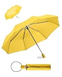 FARE Regenschirm (gelb) - öffnet & schließt automatisch - kompakt, windsicher,...