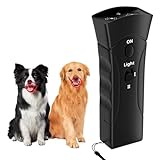 Antibell für Hunde,25 Fuß 3-in-1 Antibell Ultraschall Gerät,2 Modi...