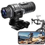 Nisanuki Action Cam, WiFi Helmkamera Motorrad 1080P HD Tragbare Kabellose...