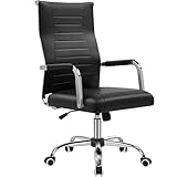 Yaheetech Bürostuhl ergonomischer Schreibtischstuhl mit Armlehnen, Chefsessel...