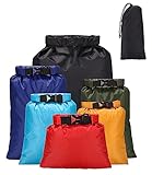 Jissta 6 Stück Outdoor wasserdichte Tasche,Tasche Wasserdicht Trockenbeutel...