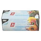 PAPSTAR Gefrierbeutel 3 Liter, 250 x 320 mm, transparent, Sie erhalten 1...