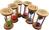 6 x Sanduhren Set Sanduhren Klein Sanduhr 30s / 1min / 2mins / 3mins / 5mins /...