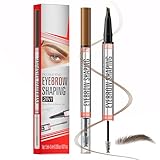 Microblading Augenbrauenstift, 2-in-1 Brow Pen und Versiegelndes Brow Gel,...