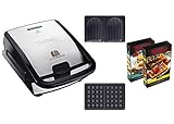 Tefal SW853D Snack Collection | Waffeleisen und Sandwiches | Erweiterbar |...