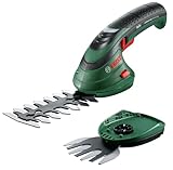 Bosch Akku Grasscheren Set Isio (3,6 Volt, Messerlänge 12 cm, Messerabstand 8...