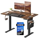 SONGMICS Höhenverstellbarer Schreibtisch elektrisch, 120 x 60 cm, stufenlos...