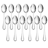 Herogo Esslöffel, 20cm Edelstahl Suppenlöffel, 12 Stück Löffel Set...