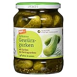 tegut... Delikatess Gewürzgurken, 670g (Abtropfgewicht - 360g)