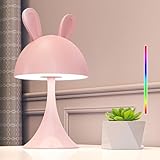 FemKey LED Nachttischlampe Touch Kinder, Nachtlicht Kinder 7 modi RGB...