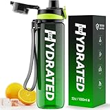 Mevoly Trinkflasche, 1L Wasserflasche Auslaufsicher BPA-Frei aus Tritan, 1 Liter...