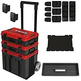 Original Einhell E-Case Tower Systemkoffer-Set (max. 120 kg, bestehend aus 3...