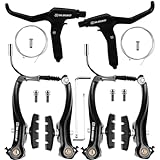 TUZHE Fahrrad Bremsen Set V-Brake Universal Fahrradbremsen-Set Vordere und...