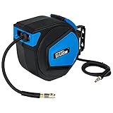 Güde Automatikschlauchtrommel 15 m (12 bar, 180° schwenkbar, Druckluftschlauch...