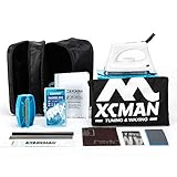 XCMAN Komplettes Ski- und Snowboard-Tuning- und Wachsset mit Wachseisen,...