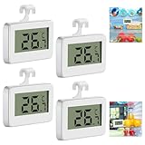 VFANDV Kühlschrankthermometer 4 Stück, Thermometer Kühlschrank Digital mit...