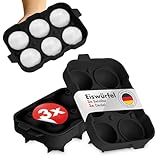 Blumtal Eiswürfelformen Silikon 3er Set - 6er Eiswürfelform mit Deckel -...