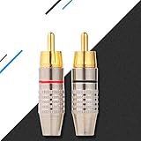 Dtmeng 4pcs 270RCA Kein Schweißen AV-Stecker Videokopf lötfreier Audiokopf...