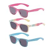 Axvxby 3 Paare Kinder Sonnenbrille UV 400 Schutz Kindersonnenbrille für Jungen...