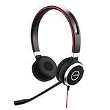 Jabra Evolve 40 MS Stereo Headset - Microsoft zertifizierte Kopfhörer für VoIP...