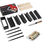 MLRYH Sushi-Macher Set, 14-tlg. Sushi-Kit für Anfänger mit Rolle,...