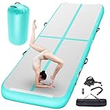 FBSPORT Airtrack Matte mit 100x60cm Air Roll, 10cm Hoch Verdicken 3M Tumbling...