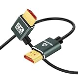 Thsucords Ultradünnes 8K HDMI Winkelstecker 2.1 90 Grad Linkswinkliges Kabel...