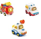 Vtech 80-242104 TUT TUT Baby Flitzer - 3er Set Einsatzfahrzeuge (Feuerwehrauto,...
