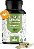 Brokkoli Kapseln - 200 Sulforaphan Kapseln Hochdosiert - 500mg pro Kapsel -...