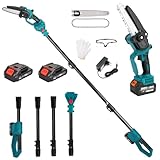 Akku Hochentaster Ast Kettensäge Profi-Astsäge kompatibel mit Makita 18V, 6...