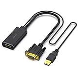 BENFEI VGA Eingang zu HDMI Ausgang Adapter, 1080P Unidirektional Konverter mit...