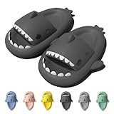 IDEINER Hai Hausschuhe für Damen Herren Cloud Shark Slides Slippers Weich...
