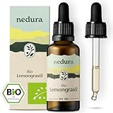 nedura® BIO Lemongras Öl [100% NATURREIN] - Belebend & Erfrischend - Echtes...